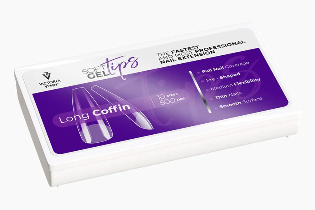 Victoria Vynn Soft Gel Tips Long Coffin - 500pcs