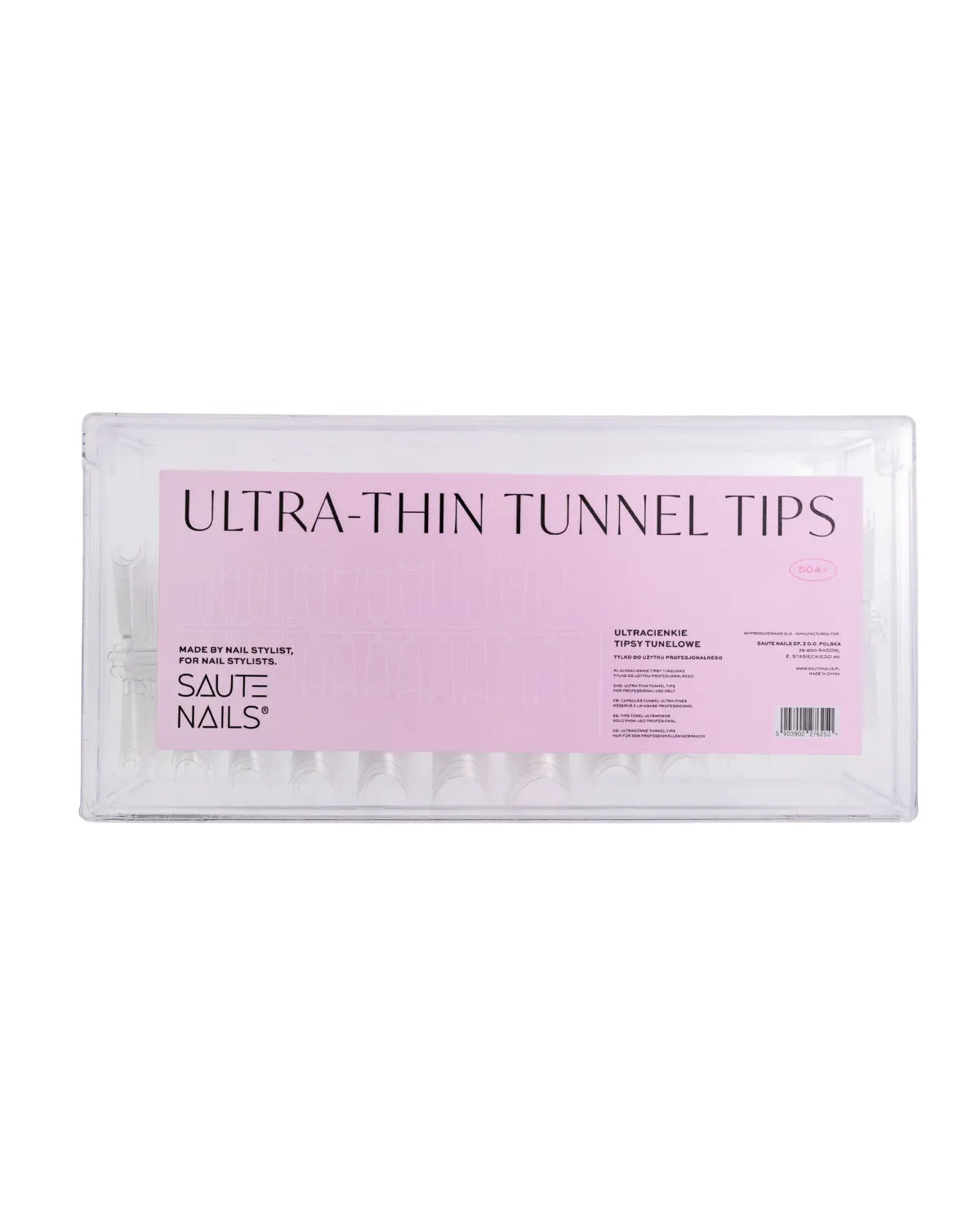 Saute Nails Tunnel Tips - 504 Pieces